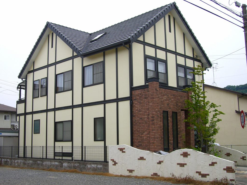 イギリス様式チェダー調の家　静岡市葵区M様邸【やねきハウスの新築注文住宅】：外観