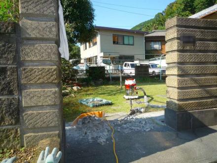 門扉　ｴｸｼﾞｽR9型　LIXIL【やねきハウスのリフォーム】（リフォーム前）