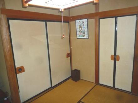 襖　手掛け張り【やねきハウスのリフォーム】（リフォーム前）