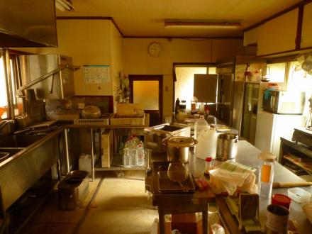 旧蕎麦屋から、イタリアンレストランへ改修（厨房）【やねきハウスのリフォーム】（リフォーム前）