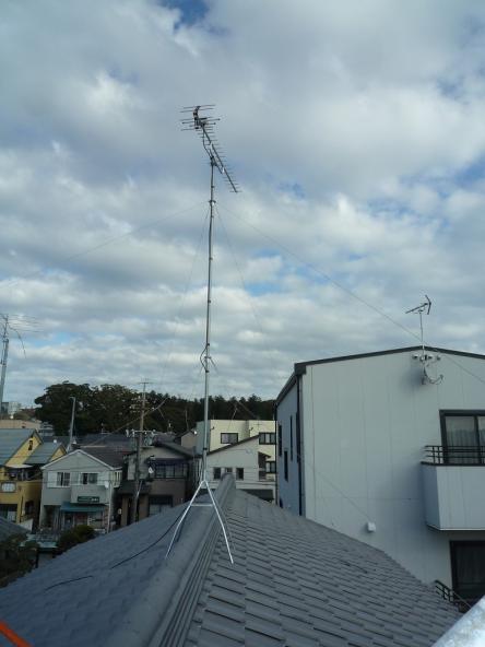 アンテナ取替工事　　UHFﾏｽﾌﾟﾛｱﾝﾃﾅ【やねきハウスのリフォーム】（リフォーム後）