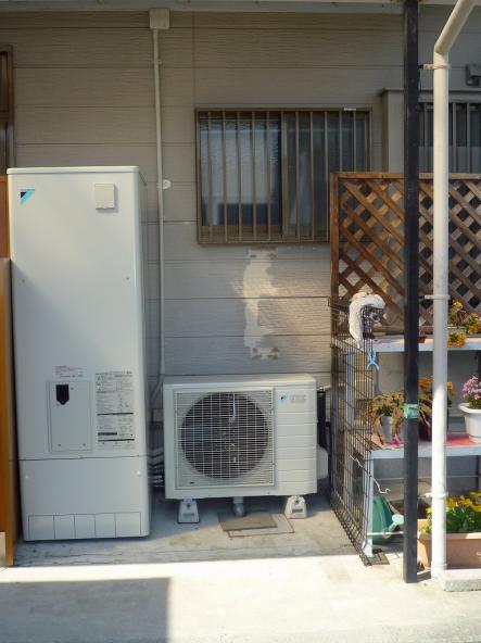 ガス給湯器からエコキュートへ【やねきハウスのリフォーム】（リフォーム後）