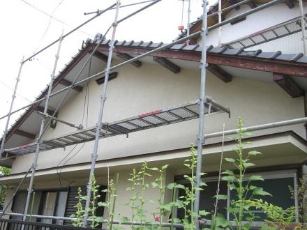 外壁塗装　弾性シリコン塗装【やねきハウスのリフォーム】（リフォーム前）