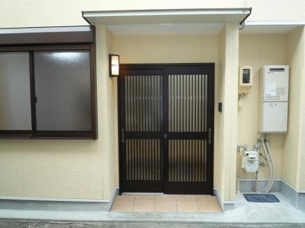 外壁材張替え　ニチハ　サイディング　シャトーウォール調【やねきハウスのリフォーム】（リフォーム後）