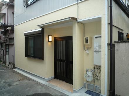 外壁材張替え　ニチハ　サイディング　シャトーウォール調【やねきハウスのリフォーム】（リフォーム後）