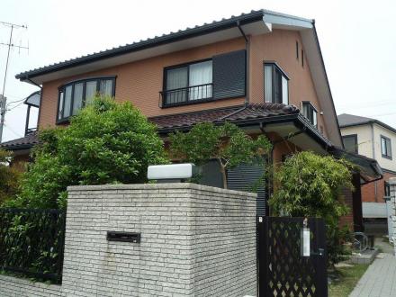 外壁塗装　多彩模様吹付（イベリアンＴＬ）【やねきハウスのリフォーム】（リフォーム後）