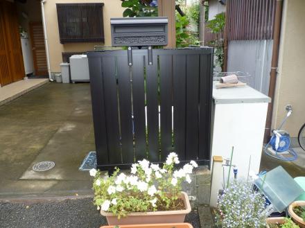 門扉　ｾﾚﾋﾞｭｰR4型　ﾎﾟｽﾄ　KA5型【やねきハウスのリフォーム】（リフォーム後）