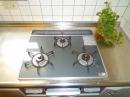 ガステーブルのリフォーム　リンナイガスコンロ（リフォーム後）