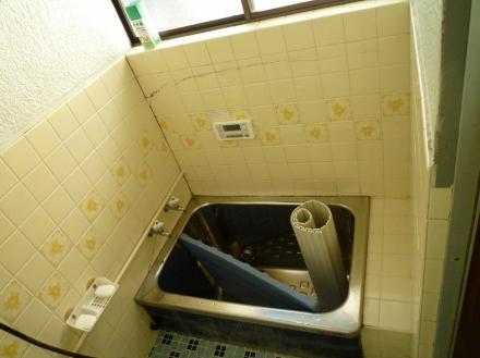 浴室手摺取付【やねきハウスのリフォーム】（リフォーム前）