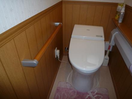 トイレ手摺取付【やねきハウスのリフォーム】（リフォーム後）