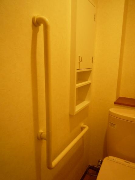 トイレ手摺の取付【やねきハウスのリフォーム】（リフォーム後）