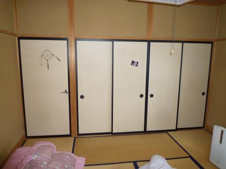 襖紙の張替え【やねきハウスのリフォーム】（リフォーム前）