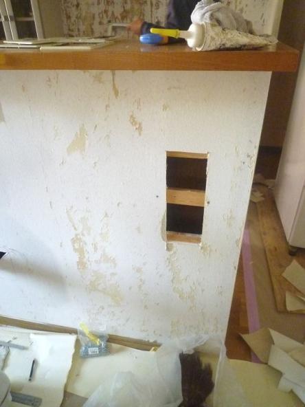 ﾎﾞｰﾄﾞ壁穴補修工事【やねきハウスのリフォーム】（リフォーム前）