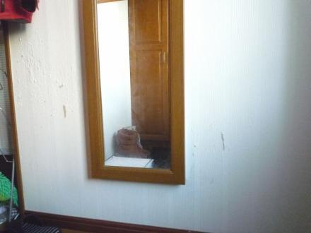 猫の爪とぎ及びジャンプによる　傷壁補修【やねきハウスのリフォーム】（リフォーム前）