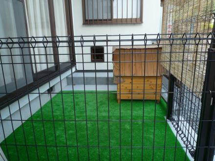 ペットドア（室内⇔室外用）【やねきハウスのリフォーム】（リフォーム前）