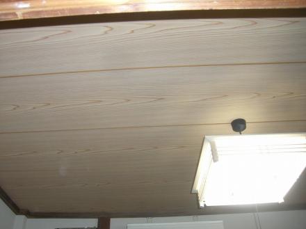 雨漏り改修　天井張替え　目透かし天井　杉柾【やねきハウスのリフォーム】（リフォーム後）