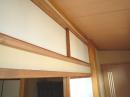 雨漏り天井張替え　廊下目透かし天井　柾　（リフォーム後）