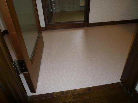 賃貸物件　クッションフロア張替え【やねきハウスのリフォーム】（リフォーム後）