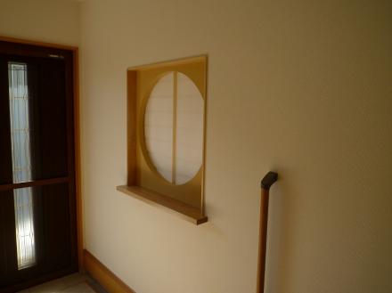 造作建具　丸窓引き分け障子　【やねきハウスのリフォーム】（リフォーム後）
