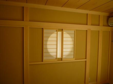 造作建具　丸窓引き分け障子　【やねきハウスのリフォーム】（リフォーム後）