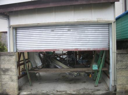 シャッターの交換　文化シャッター　新セーヌ【やねきハウスのリフォーム】（リフォーム前）