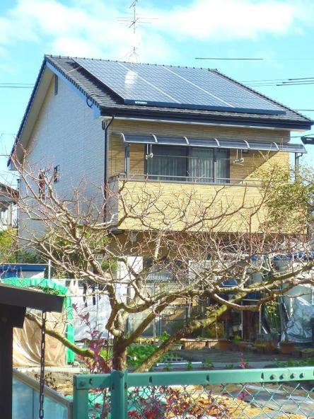 太陽光発電システム設置　三菱ソーラー発電4.96kw【やねきハウスのリフォーム】（リフォーム後）