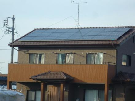 働く屋根　太陽光発電乗せましたダイキン（京セラ製）3.96ｋｗ【やねきハウスのリフォーム】（リフォーム後）