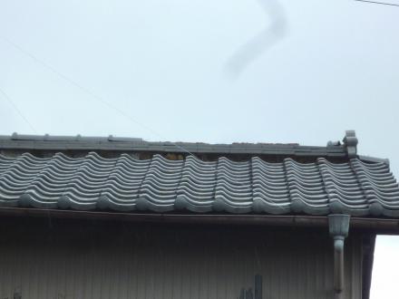 のし瓦補修工事（台風被害・火災保険対象工事）【やねきハウスのリフォーム】（リフォーム前）