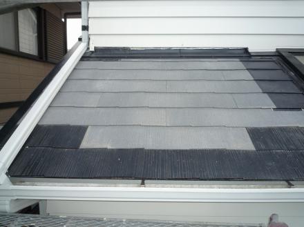 雨漏りによるカラーベスト部分張替え【やねきハウスのリフォーム】（リフォーム前）