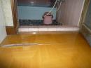 洗面から浴室への床　段差解消　バリアフリー工事（介護保険適用工事）（リフォーム前）