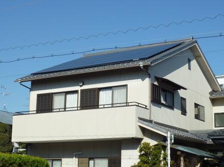 太陽光発電システム取付工事　シャープ（3.94kw）【やねきハウスのリフォーム】（リフォーム後）